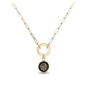 Direction 14K Gold Long Link Paperclip Chain Necklace