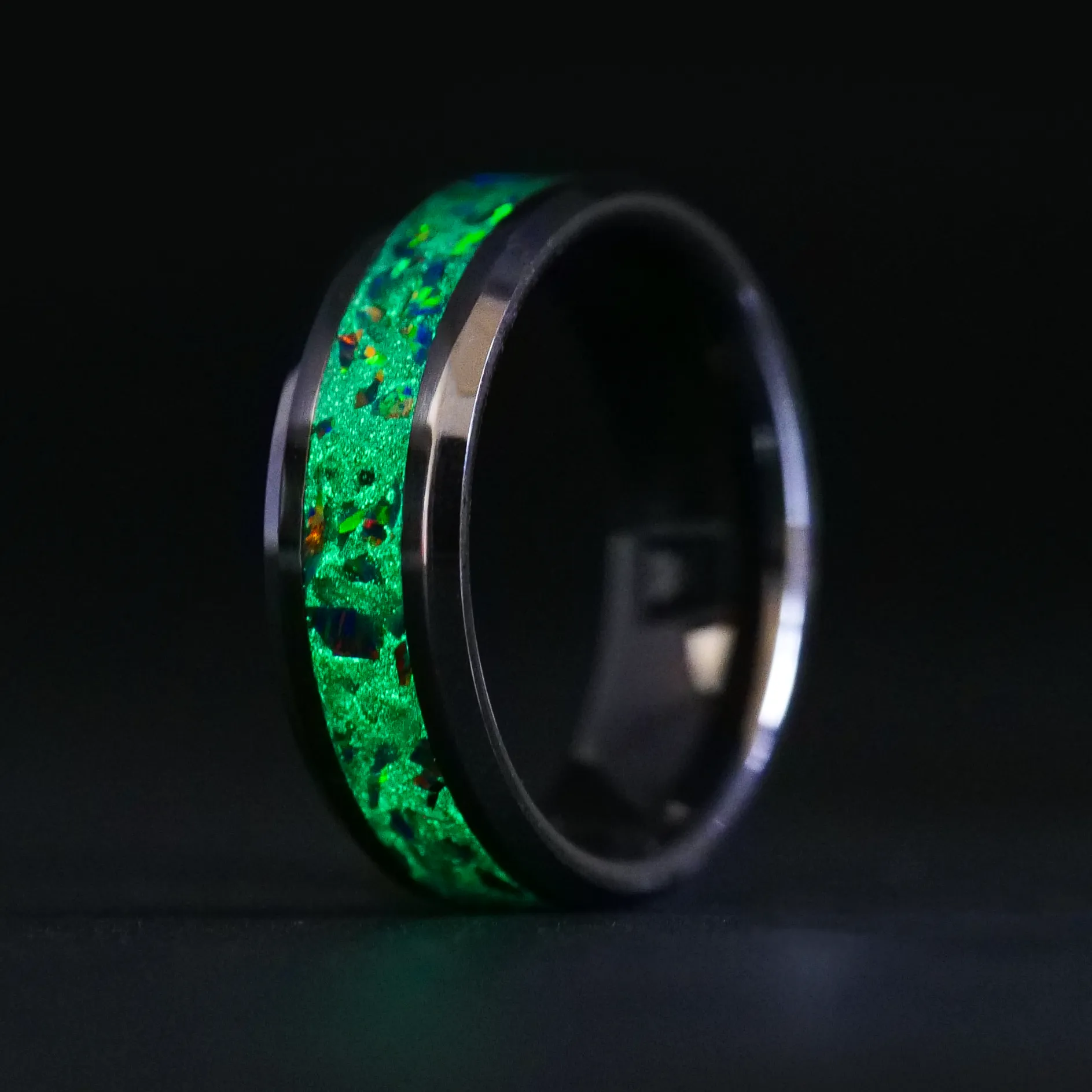 Dragon Scale Opal Glowstone Ring