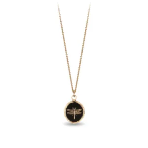 Dragonfly 14K Gold Talisman