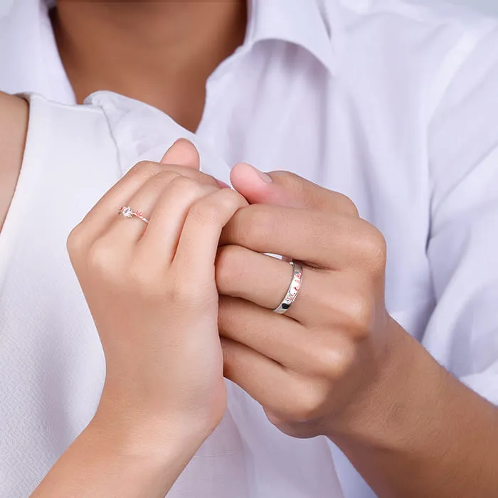 Dual Tone Gold Deer Couple Rings Giva