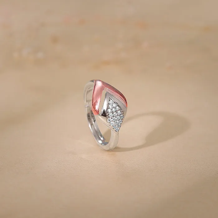 Dual Tone Majestic Rhombus Ring Giva