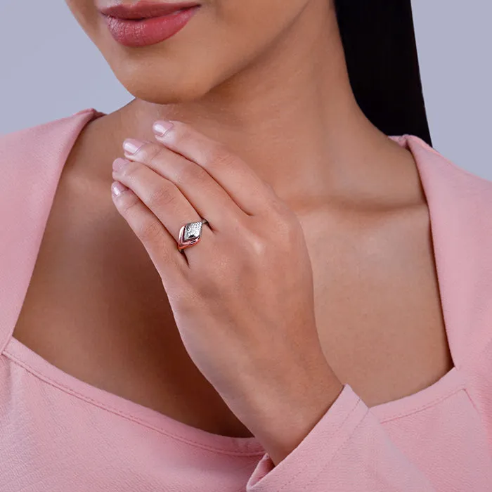 Dual Tone Majestic Rhombus Ring Giva