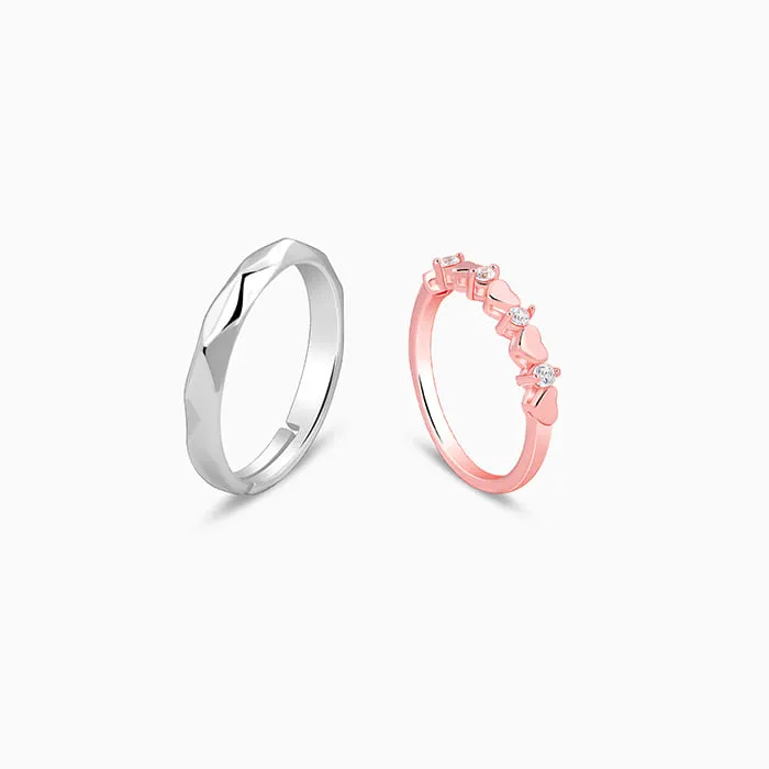 Dual Tone One Love Couple Bands Giva