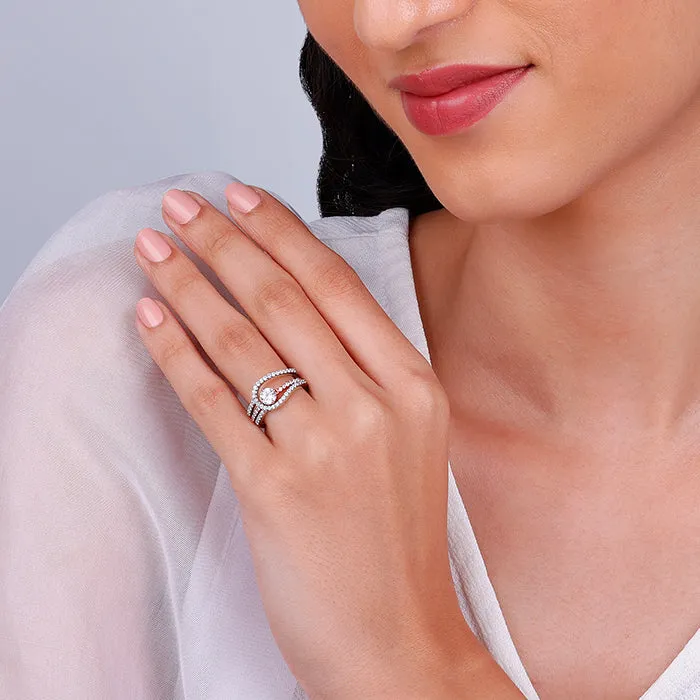 Dual Tone Snuggle Stack Rings Giva