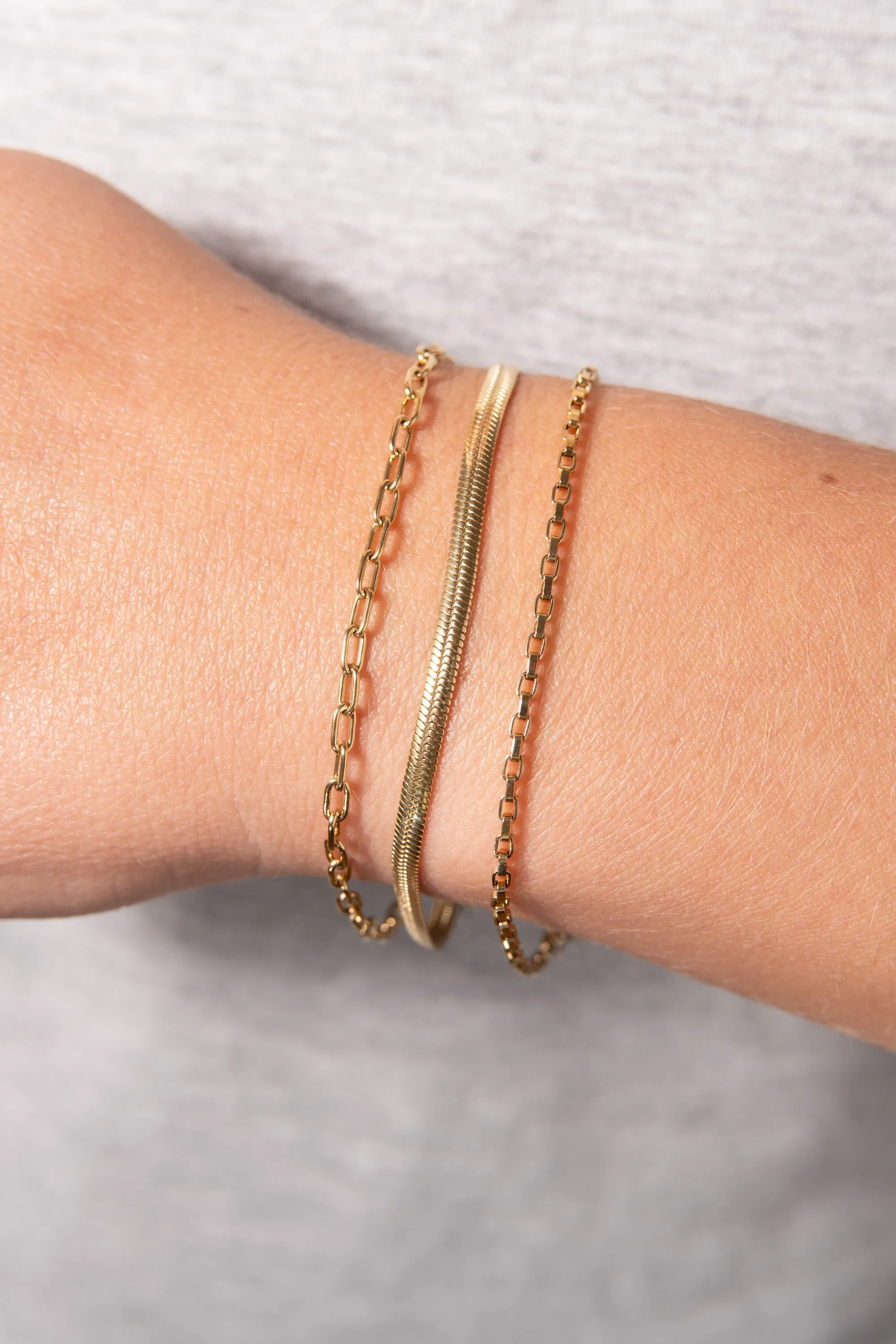Everyday Herringbone Chain Bracelet