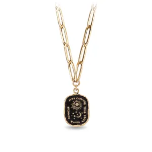 Everything For You 14K Gold Large Hollow Paperclip Chain Necklace