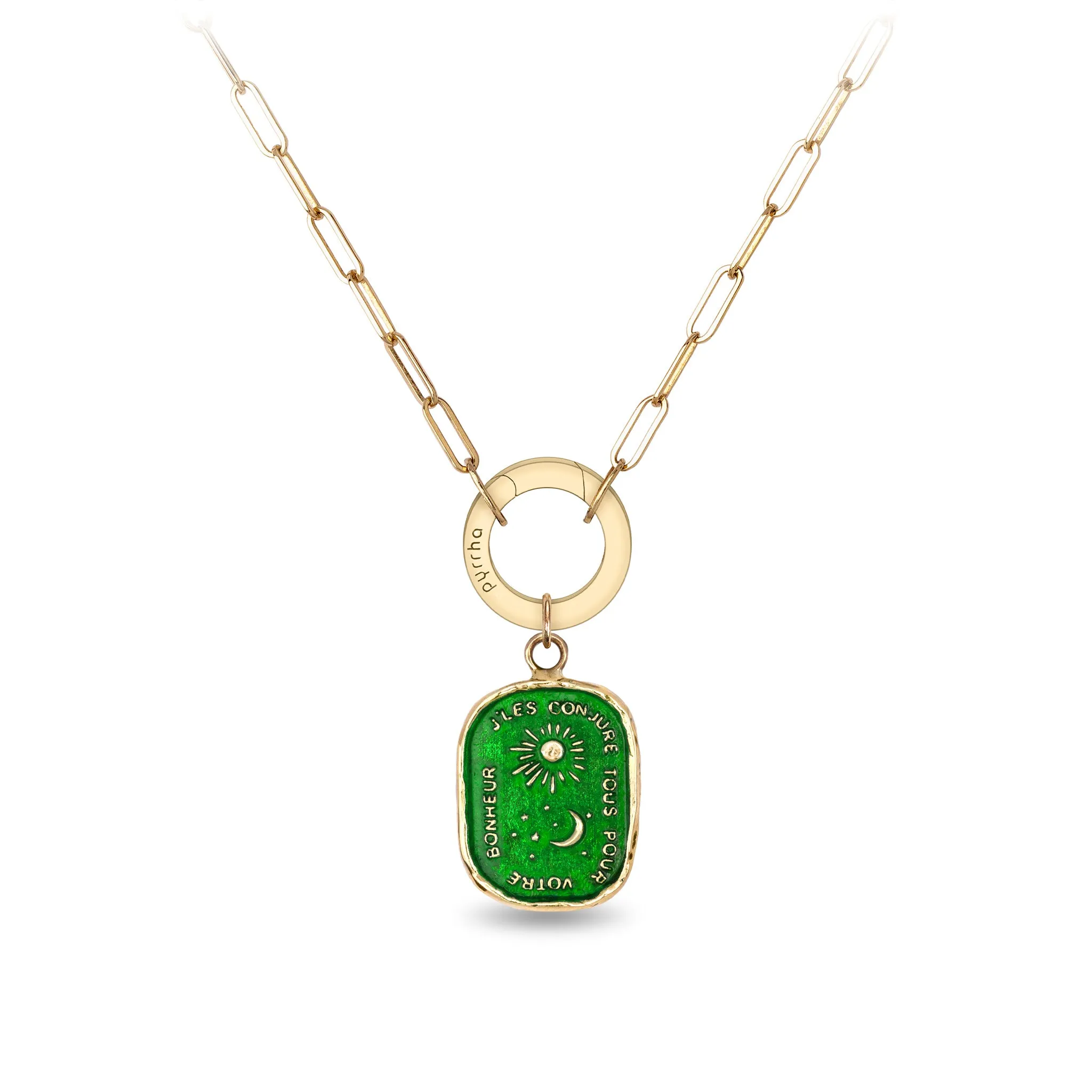 Everything For You 14K Gold Long Link Paperclip Chain Necklace - True Colors