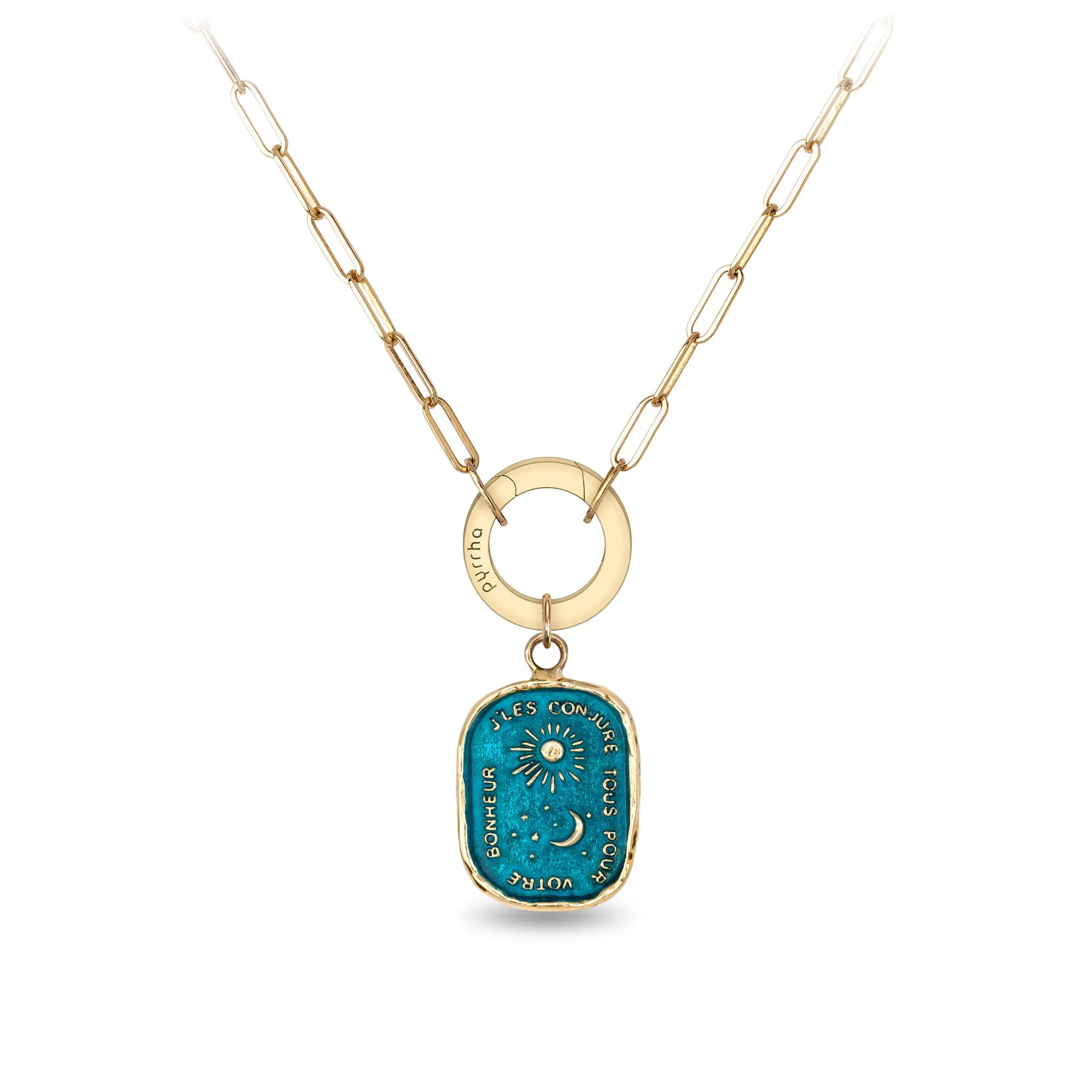 Everything For You 14K Gold Long Link Paperclip Chain Necklace - True Colors