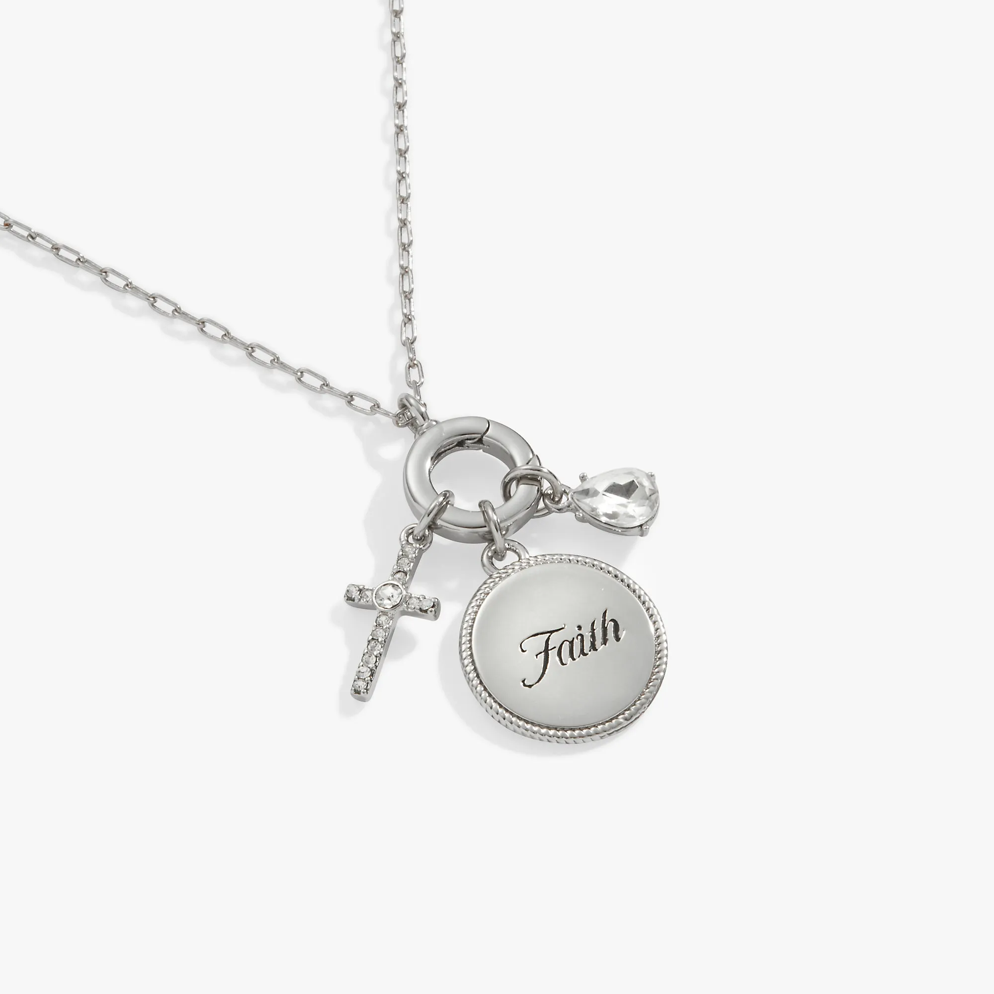 Faith Mix   Match Charm Necklace Set