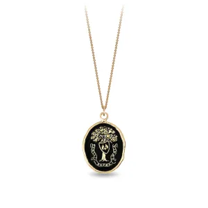Family Above All 14K Gold Talisman