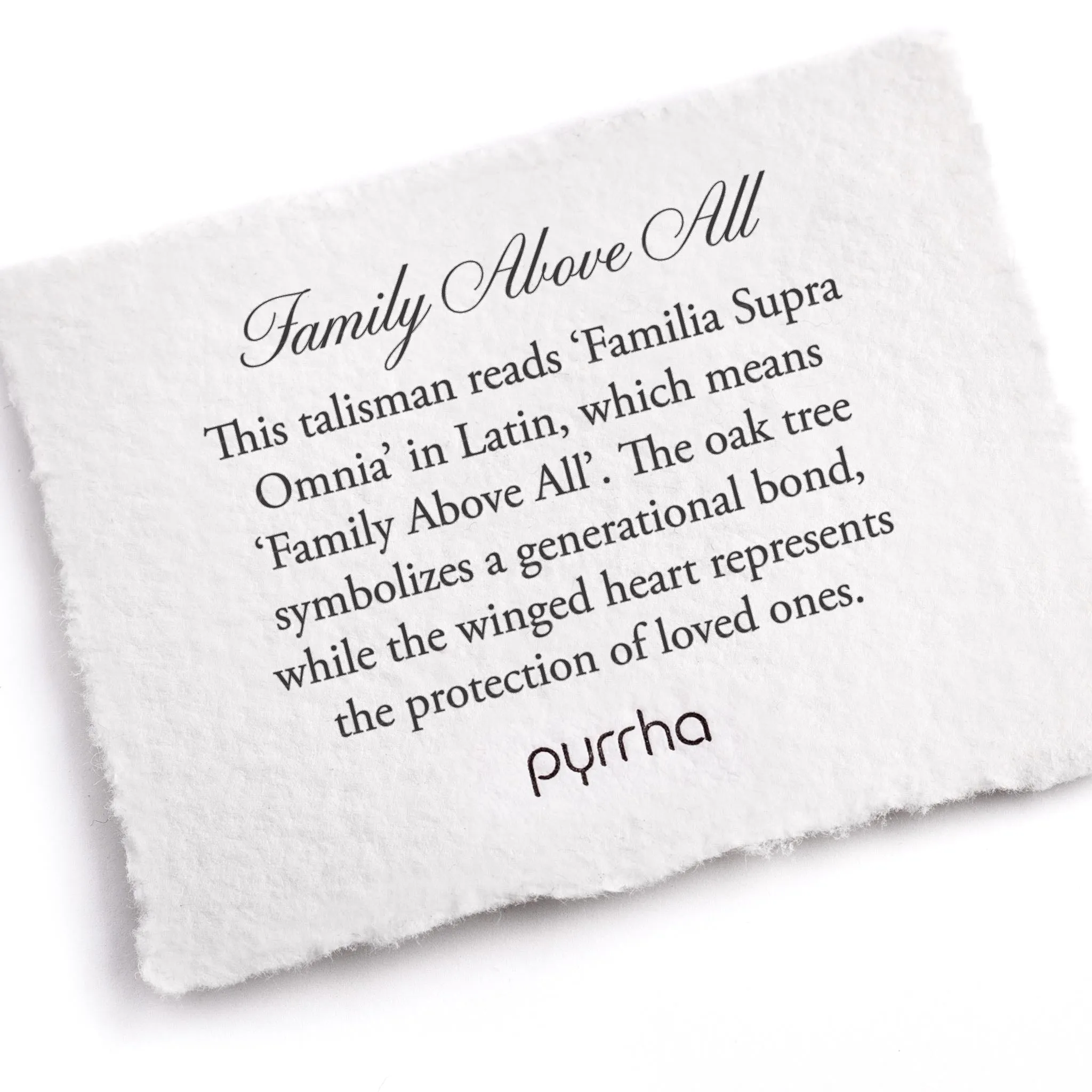 Family Above All Talisman - Mystic Violet