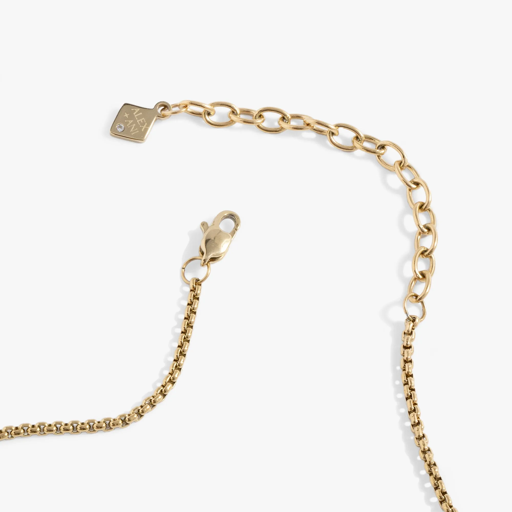 February Birthstone and Flower Flip Charm Necklace