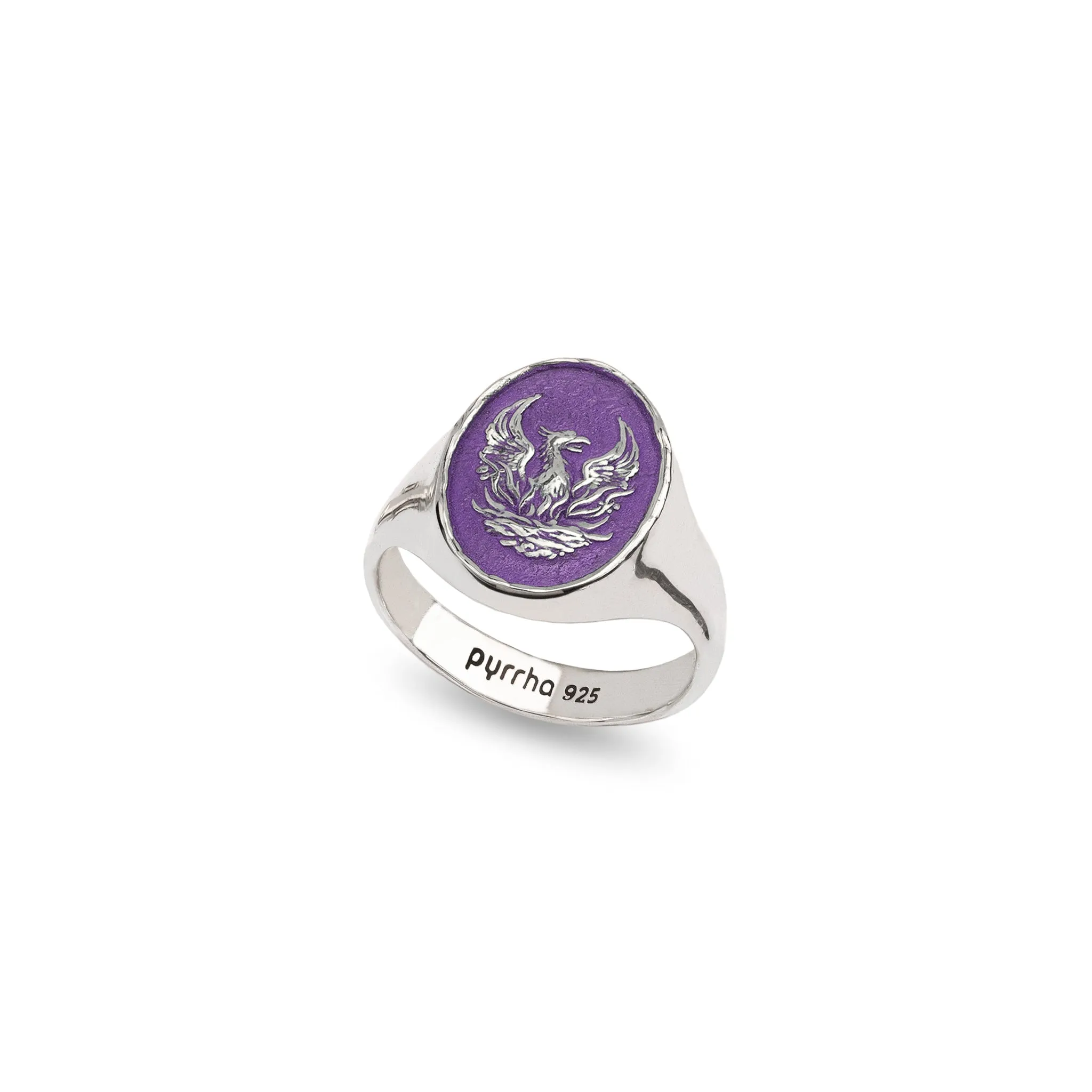 Fire Within Signet Ring - Mystic Violet