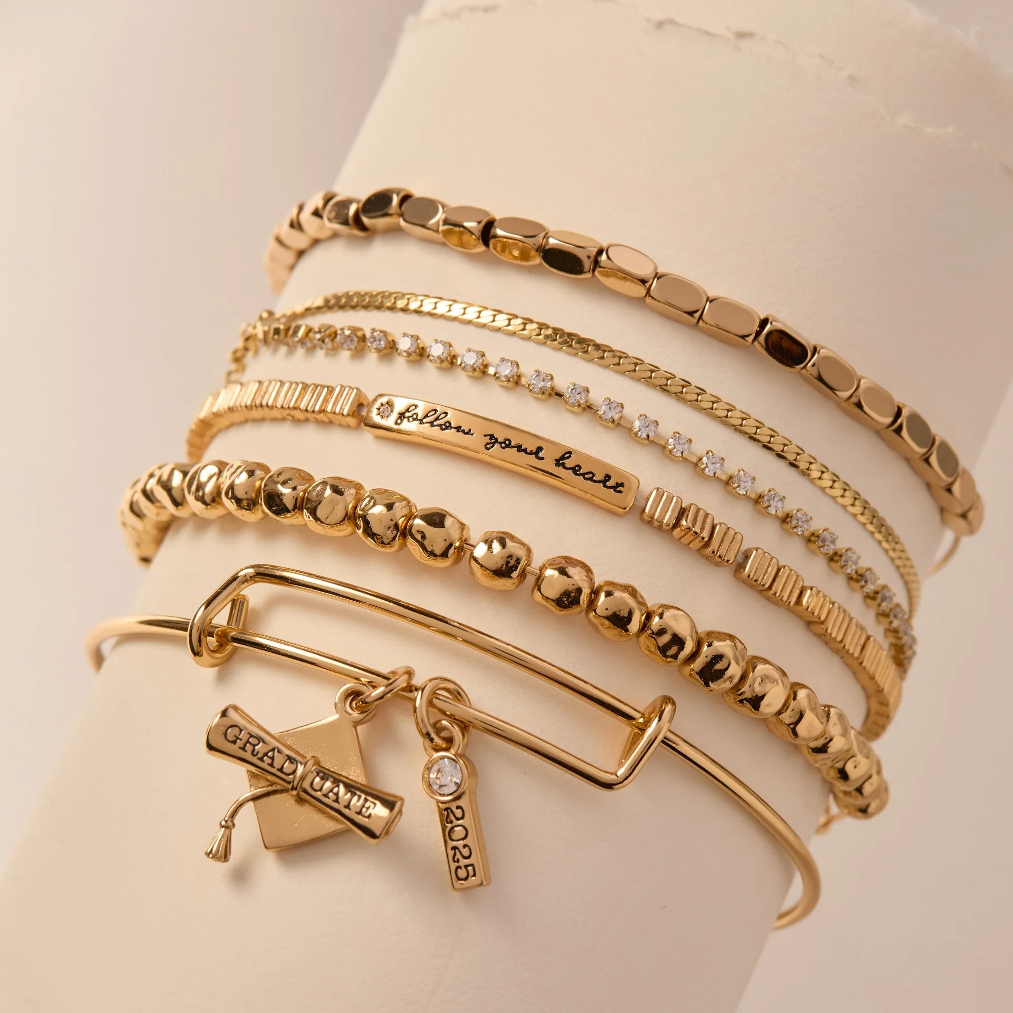 Follow Your Heart Stretch Bracelet