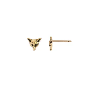 Fox 14K Gold Symbol Stud