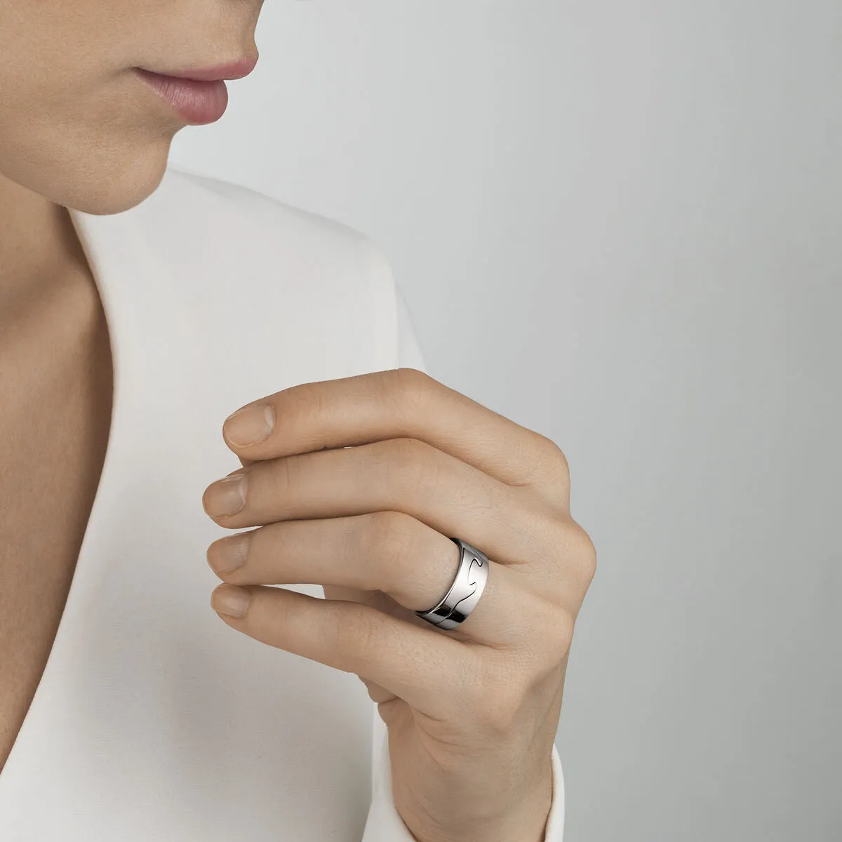 Fusion 18K White Gold Rings