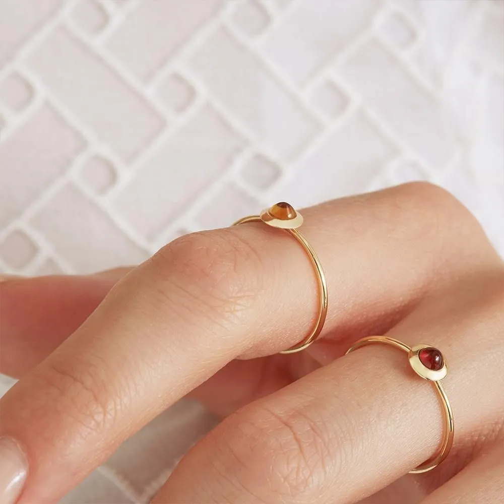 Gems of Cosmo 18K Gold Ring w. Citrin