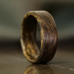 Gold Burl Carbon Fiber Ring