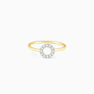 Gold Circular Radiant Diamond Ring Giva