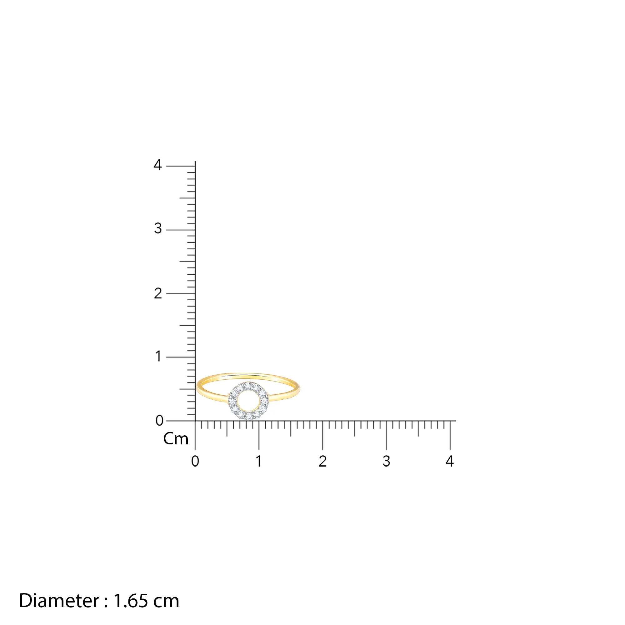 Gold Circular Radiant Diamond Ring Giva