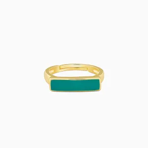Golden Aquamarine Serenity Ring Giva