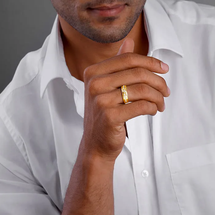 Golden Warrior Prince Ring for Him Giva