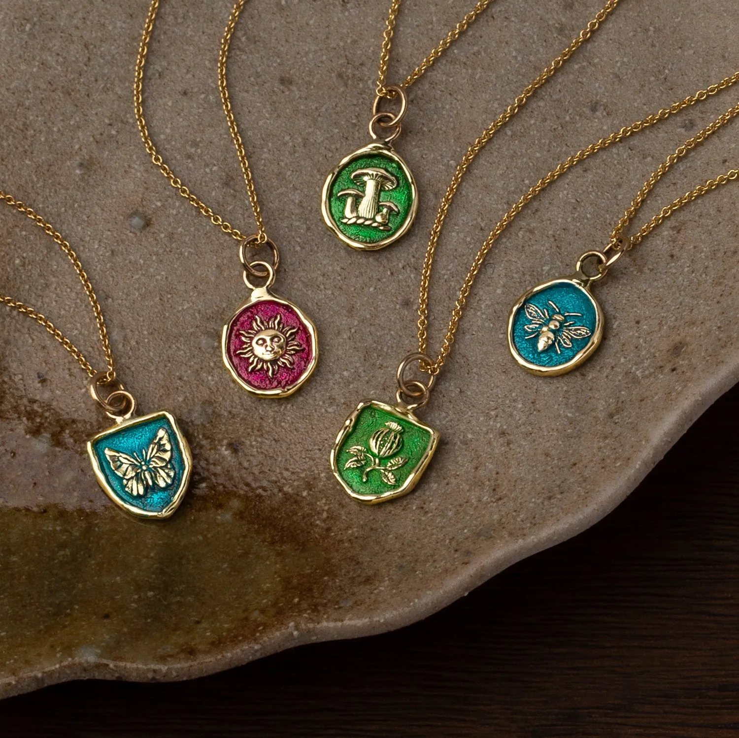 Grateful 14K Gold Appreciation Talisman - True Colors