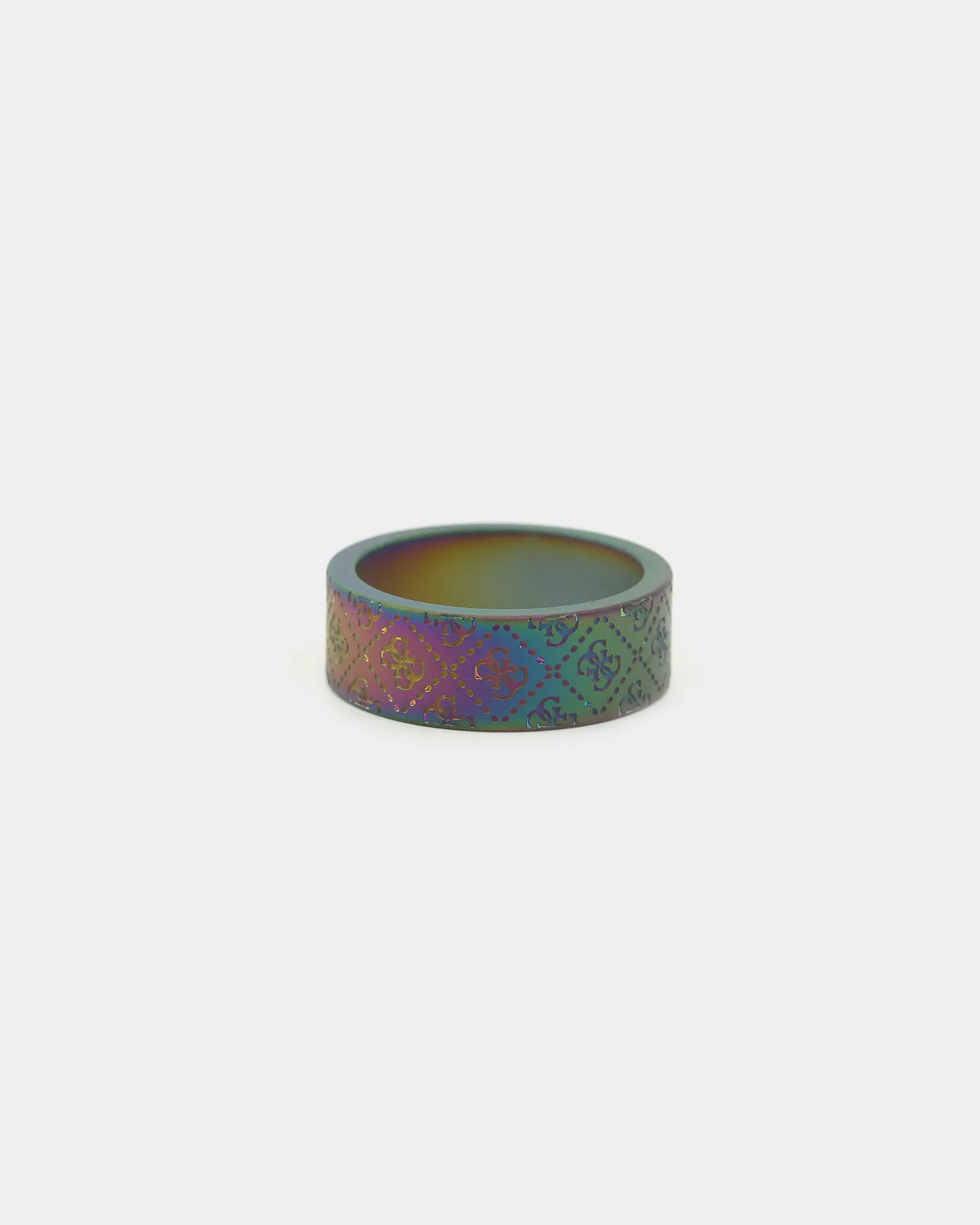 Guess Mainline 8MM X 22MM 4G Pattern Ring Iridescent