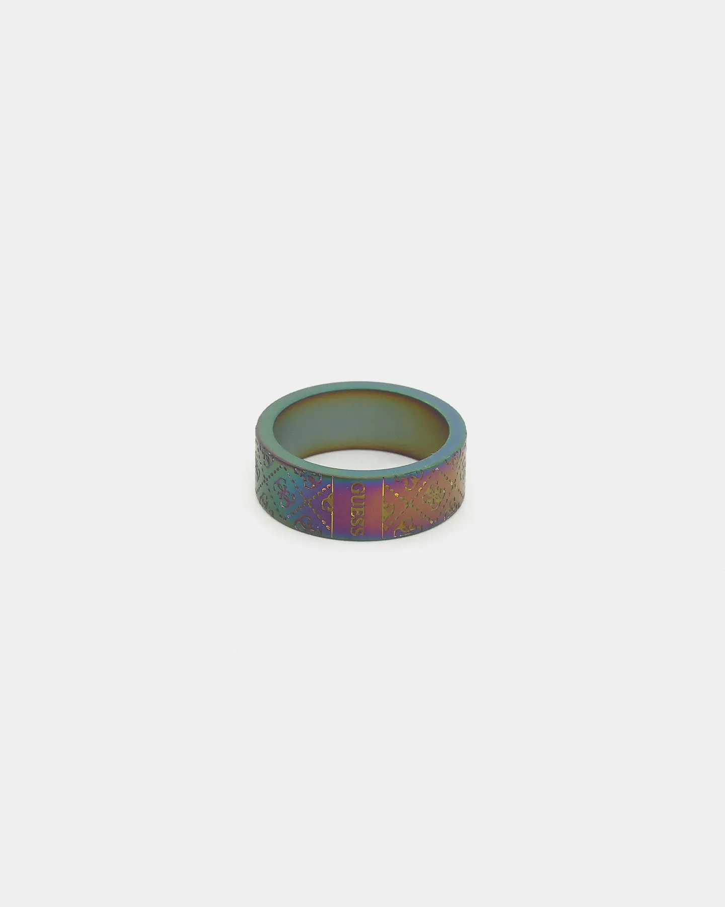Guess Mainline 8MM X 22MM 4G Pattern Ring Iridescent