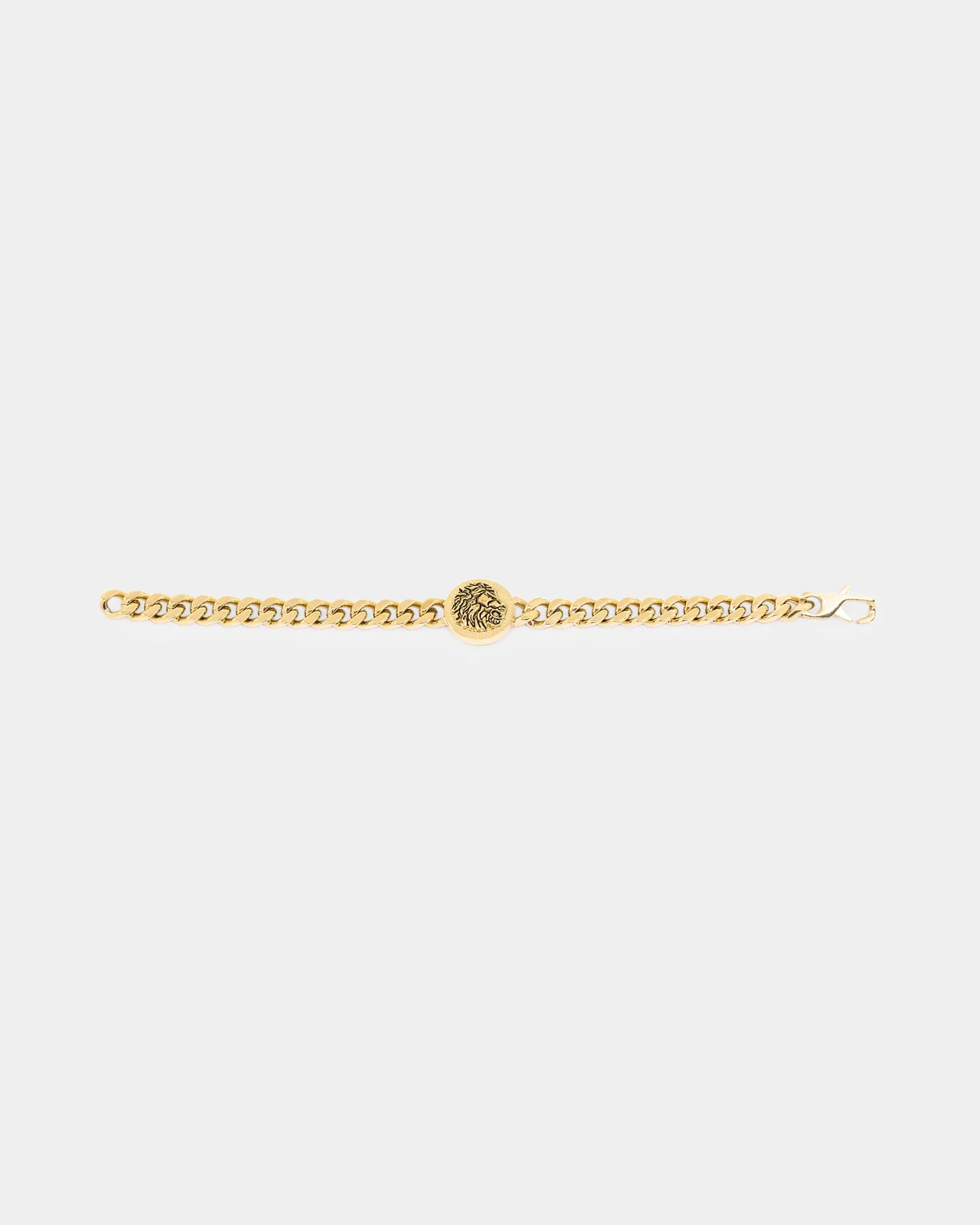 Guess Mainline Side Lion Coin Bracelet Gold