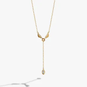 Harry Potter Golden Snitch Lariat Necklace