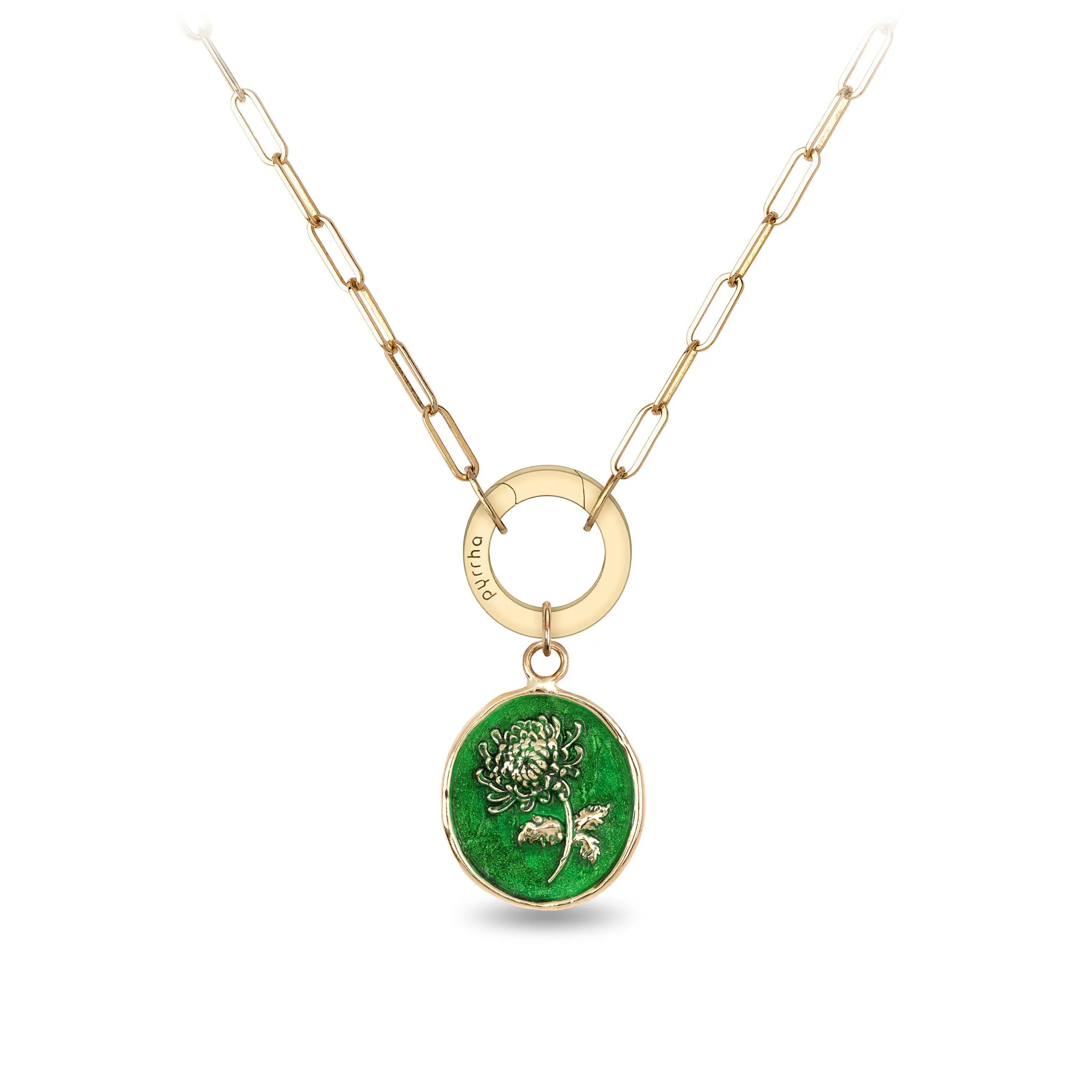 Healing Journey 14K Gold Long Link Paperclip Chain Necklace - True Colors
