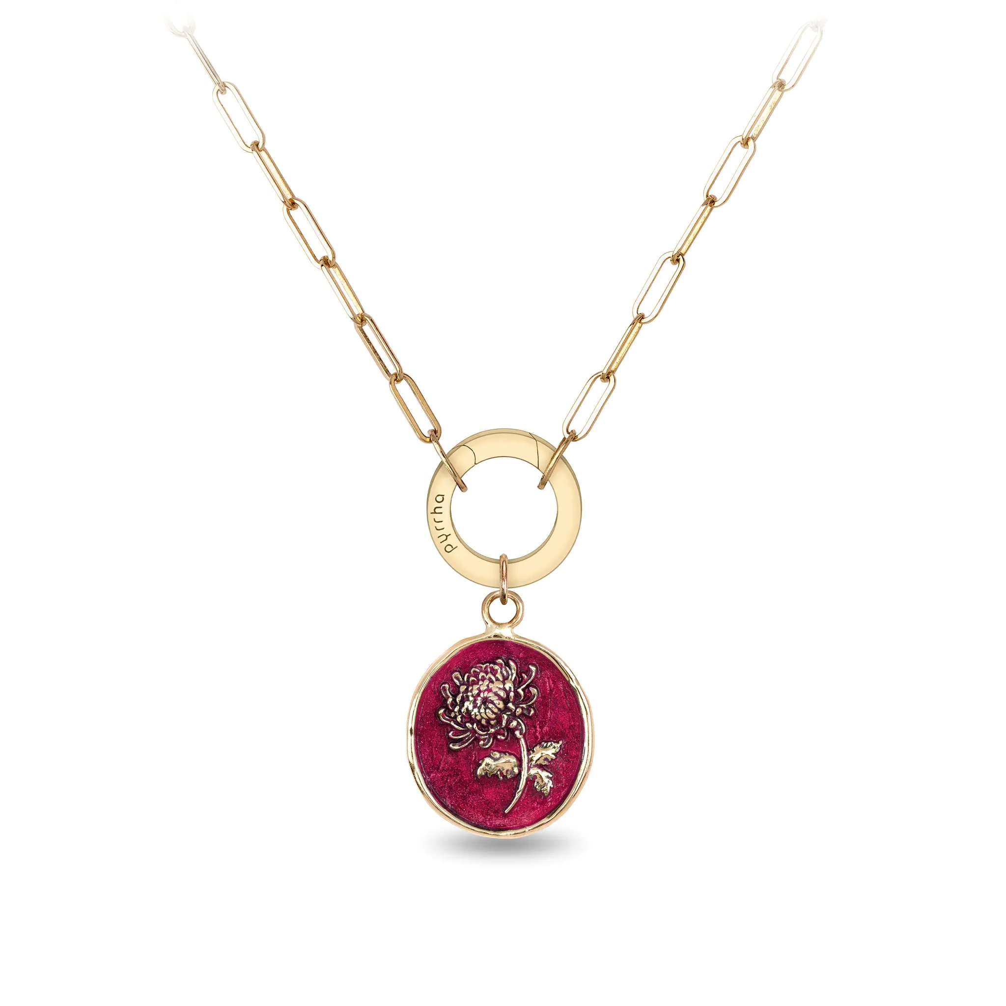 Healing Journey 14K Gold Long Link Paperclip Chain Necklace - True Colors