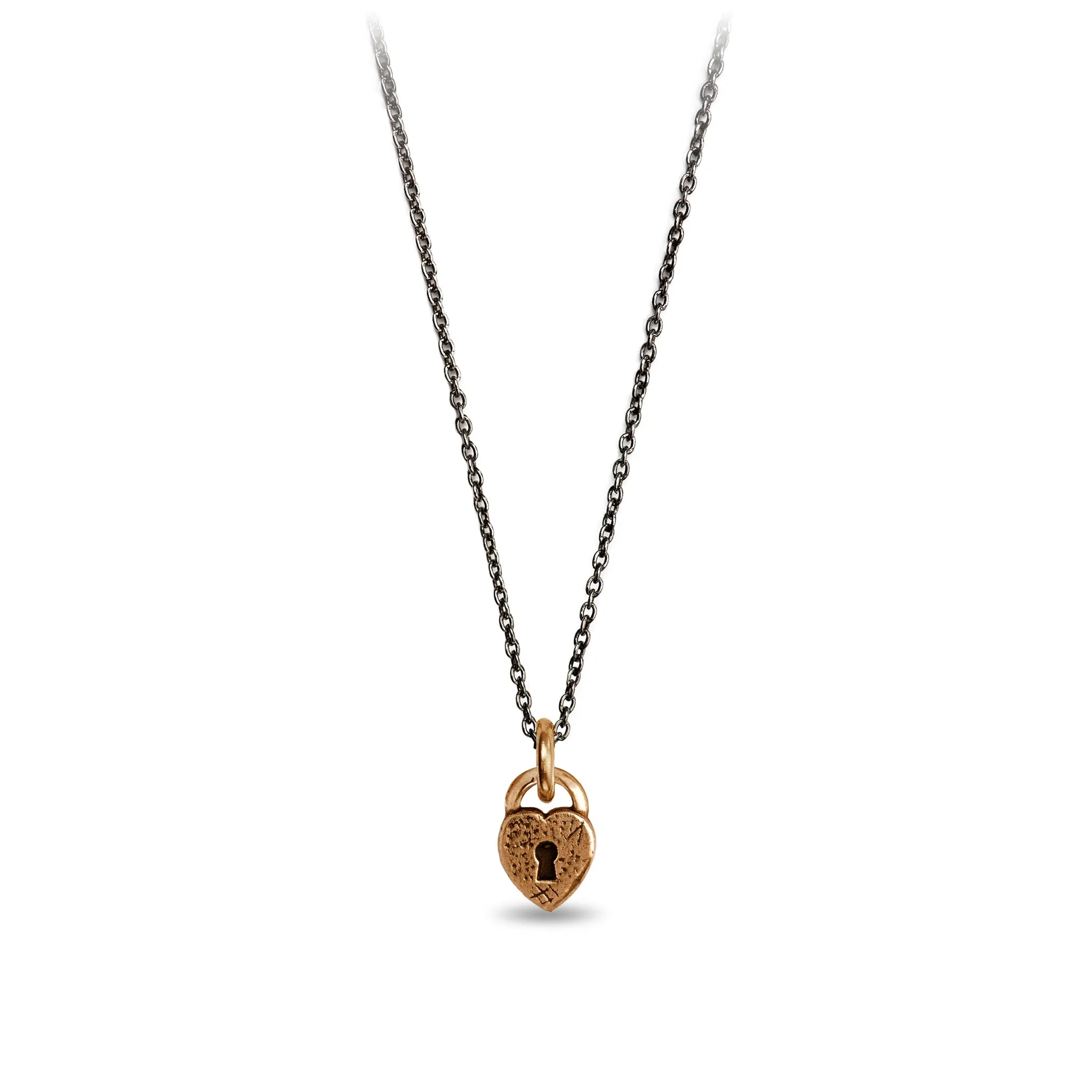 Heart Lock Symbol Charm