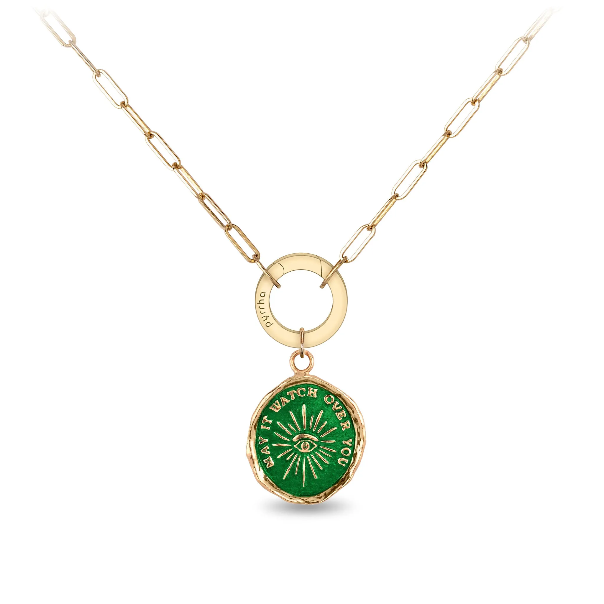 Higher Power 14K Gold Long Link Paperclip Chain Necklace - True Colors