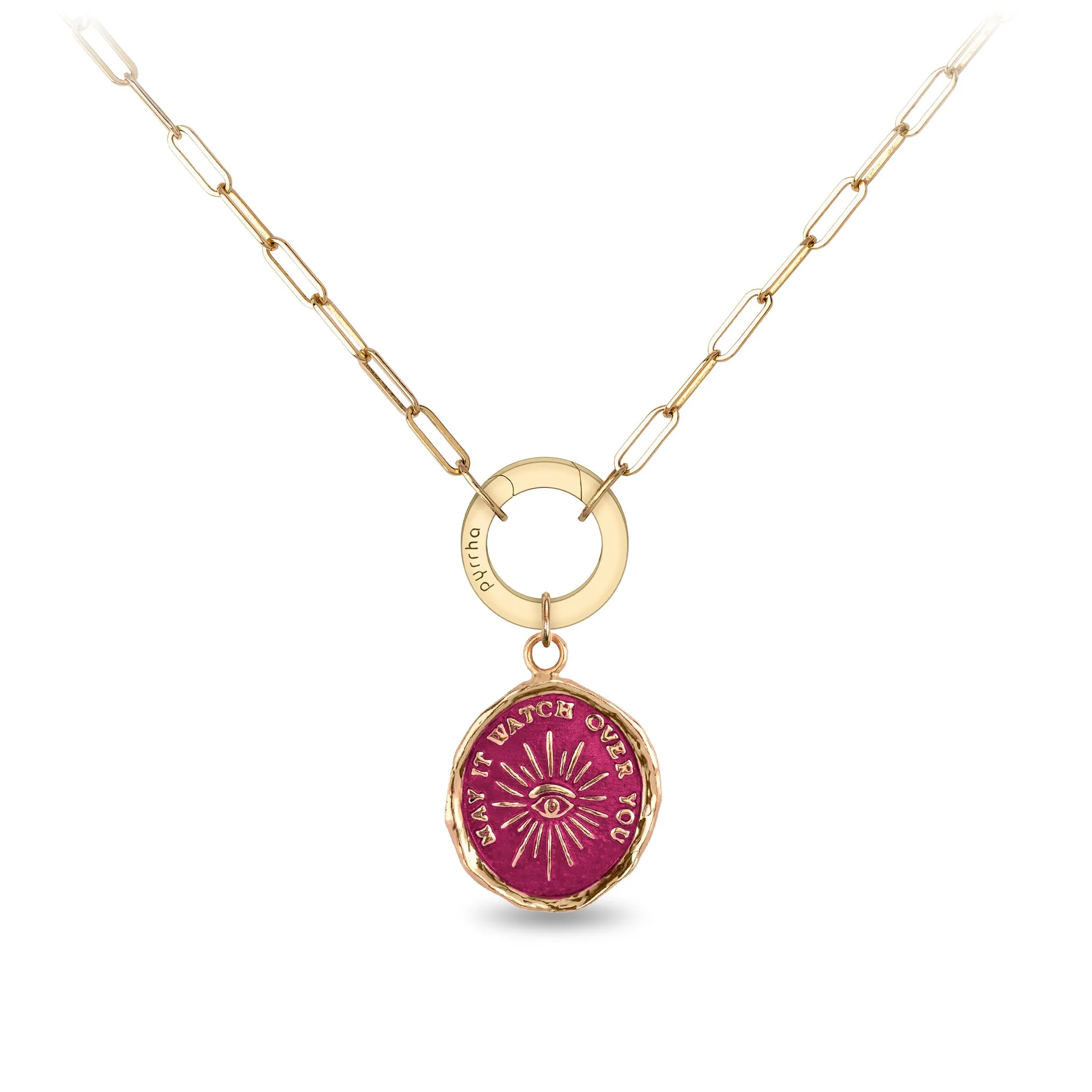 Higher Power 14K Gold Long Link Paperclip Chain Necklace - True Colors