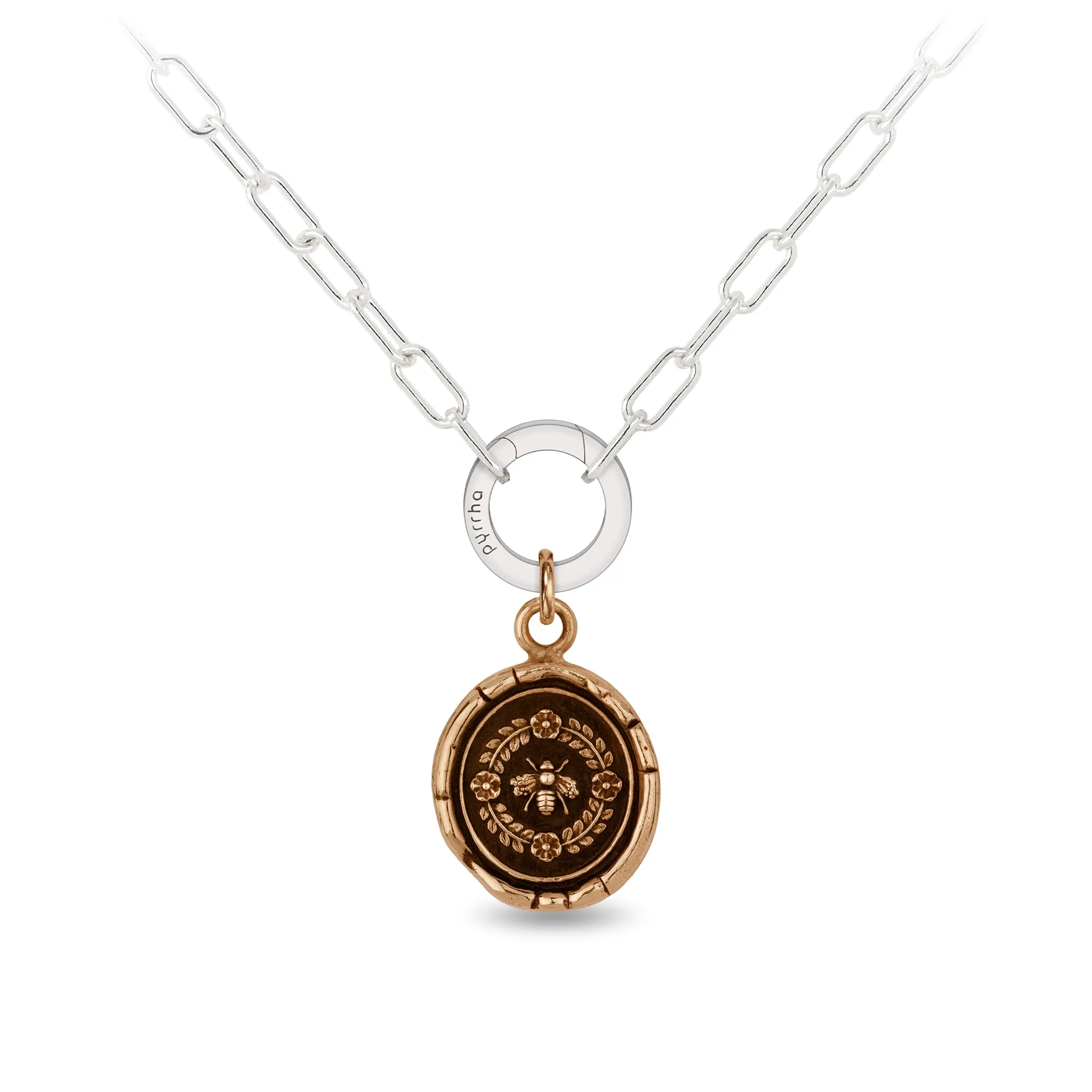 Honeybee Small Paperclip Chain Necklace
