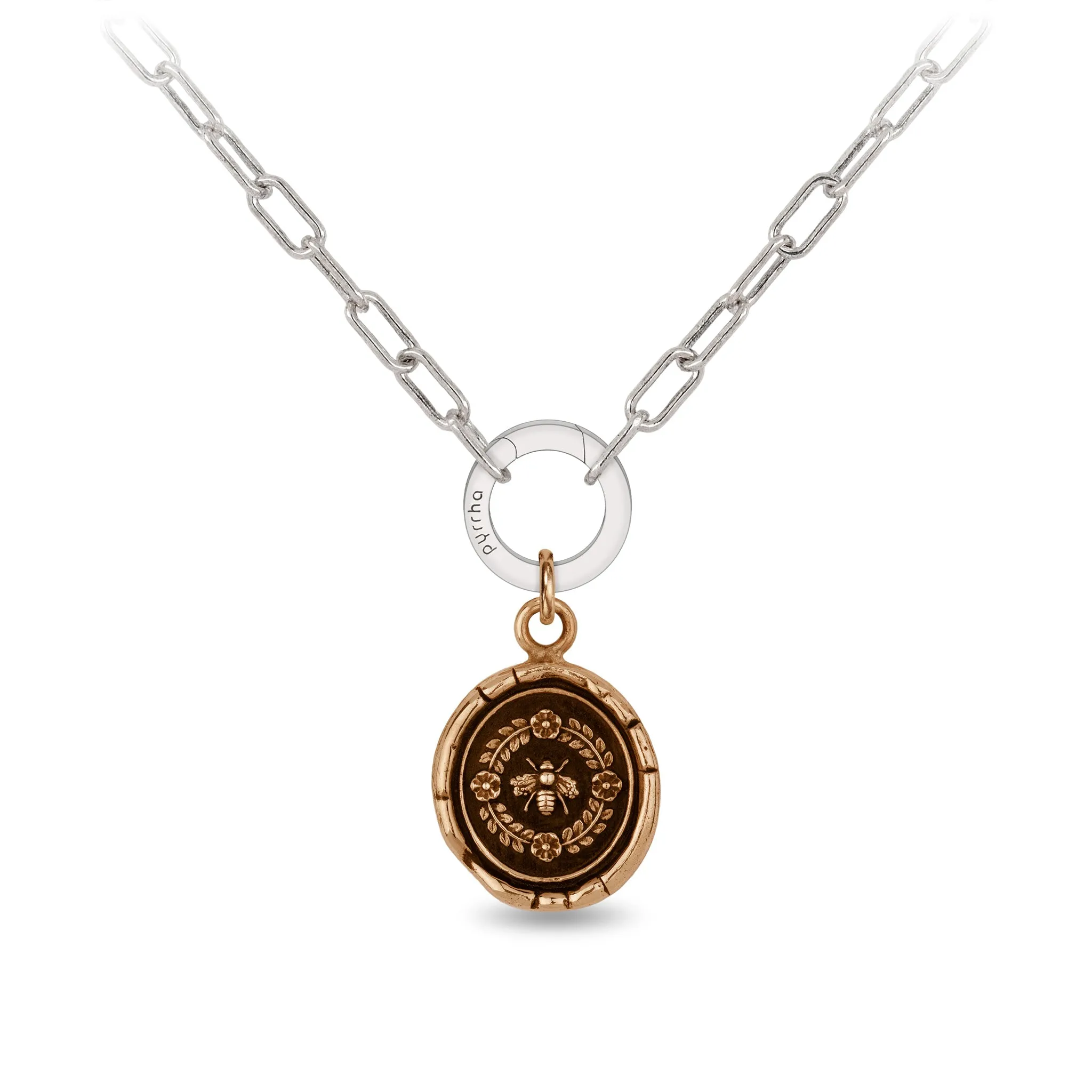 Honeybee Small Paperclip Chain Necklace