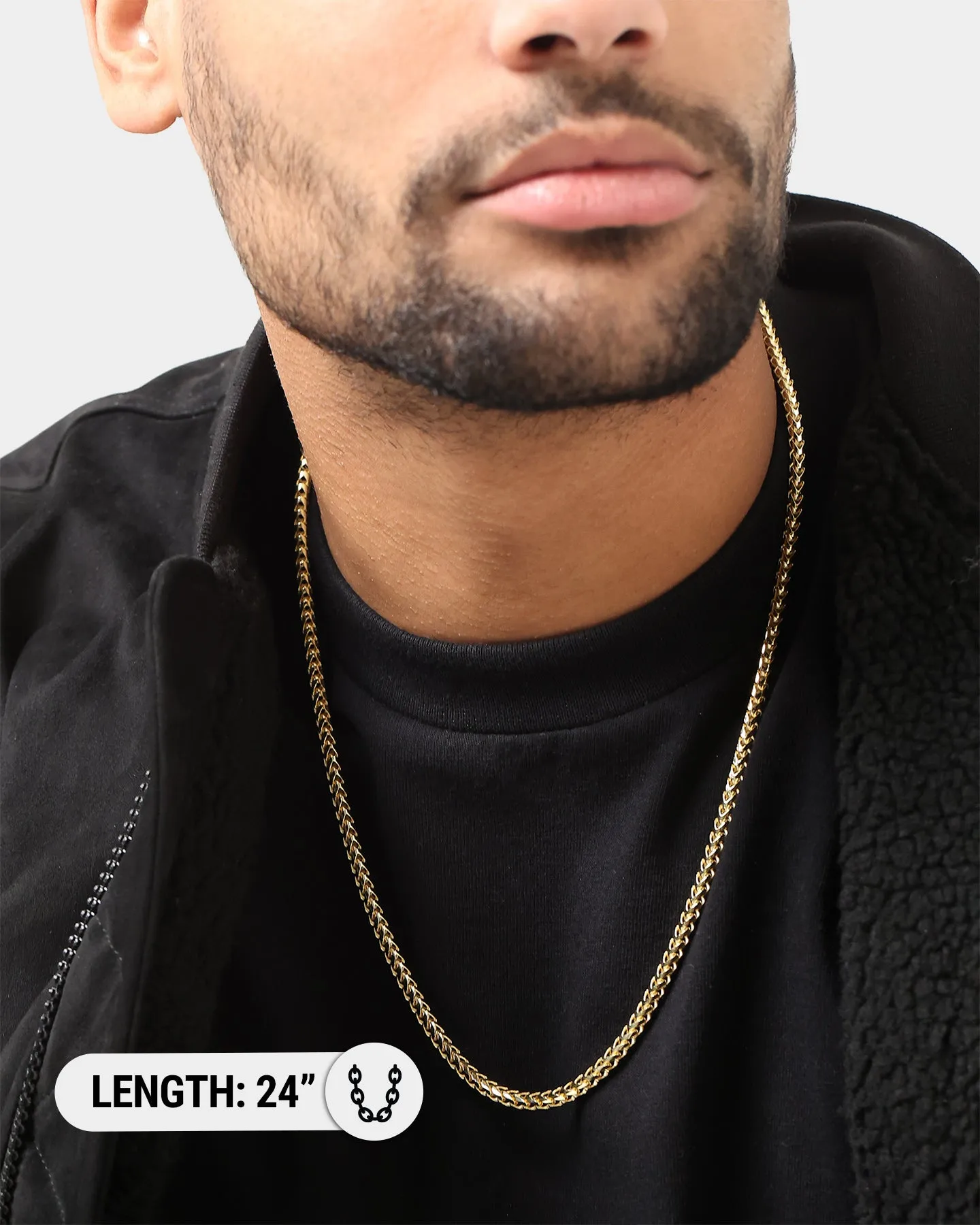 House Of Auric 3.7mm Franco Chain 18K Gold Vermeil