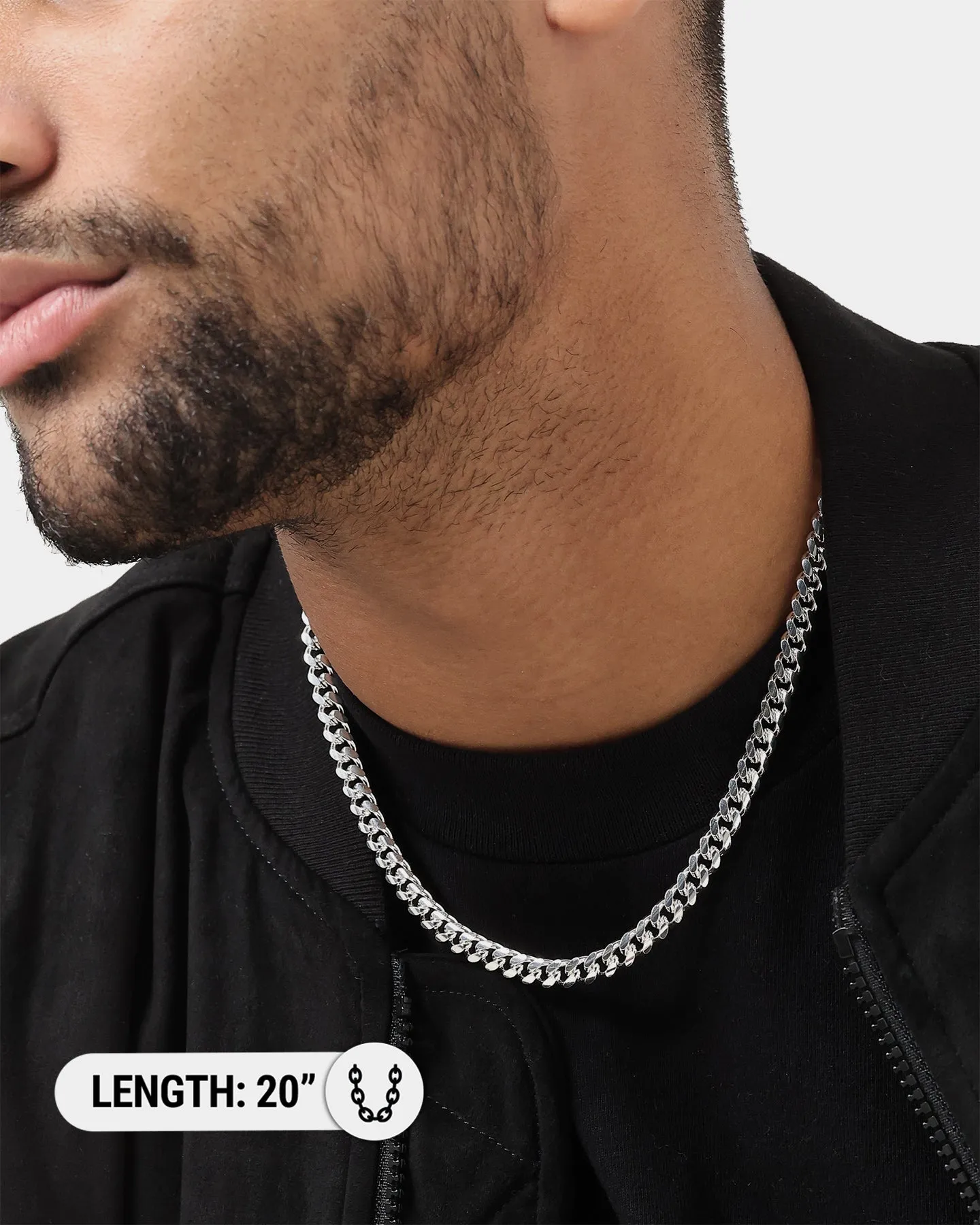 House Of Auric 7mm Cuban Chain Sterling Silver