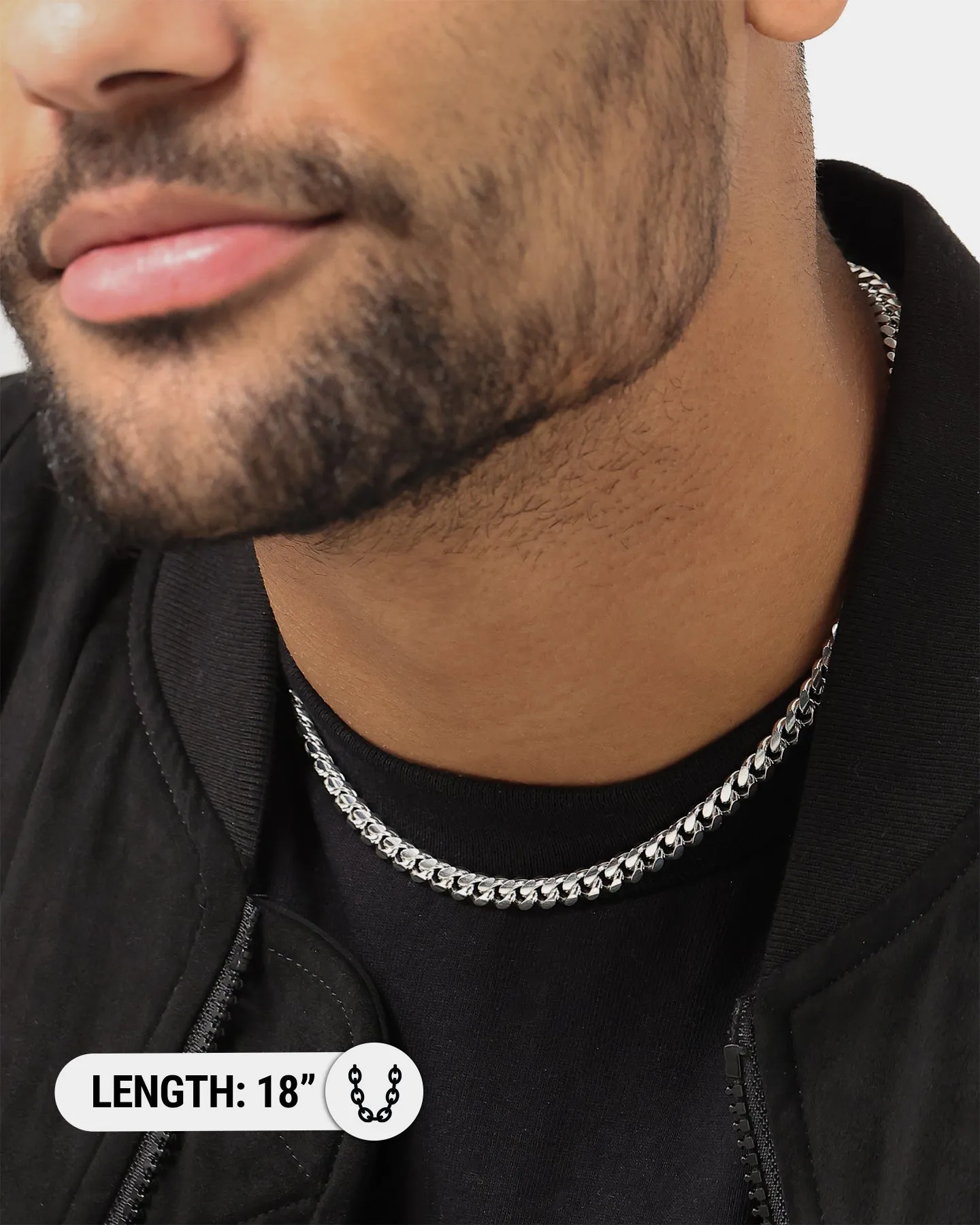 House Of Auric 7mm Cuban Chain Sterling Silver