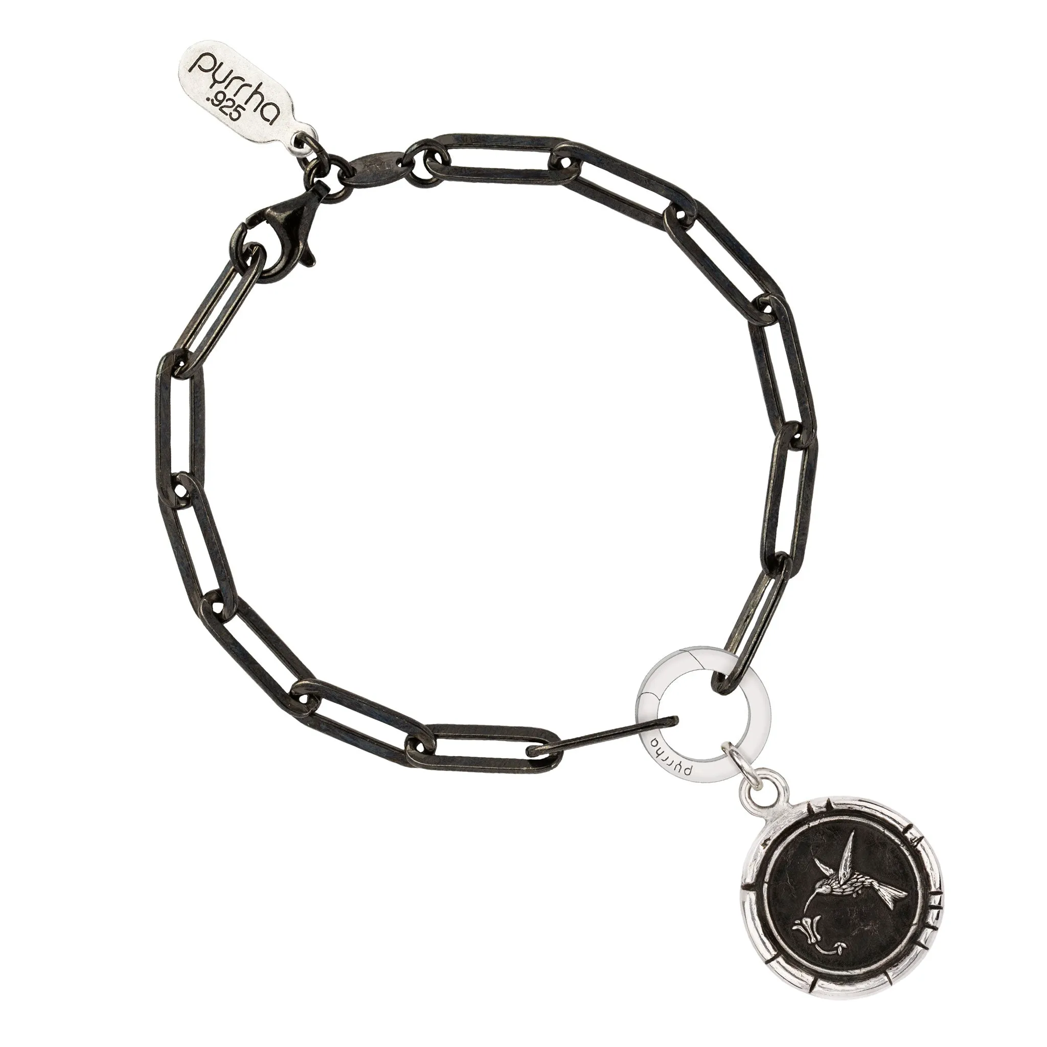 Hummingbird Paperclip Chain Bracelet