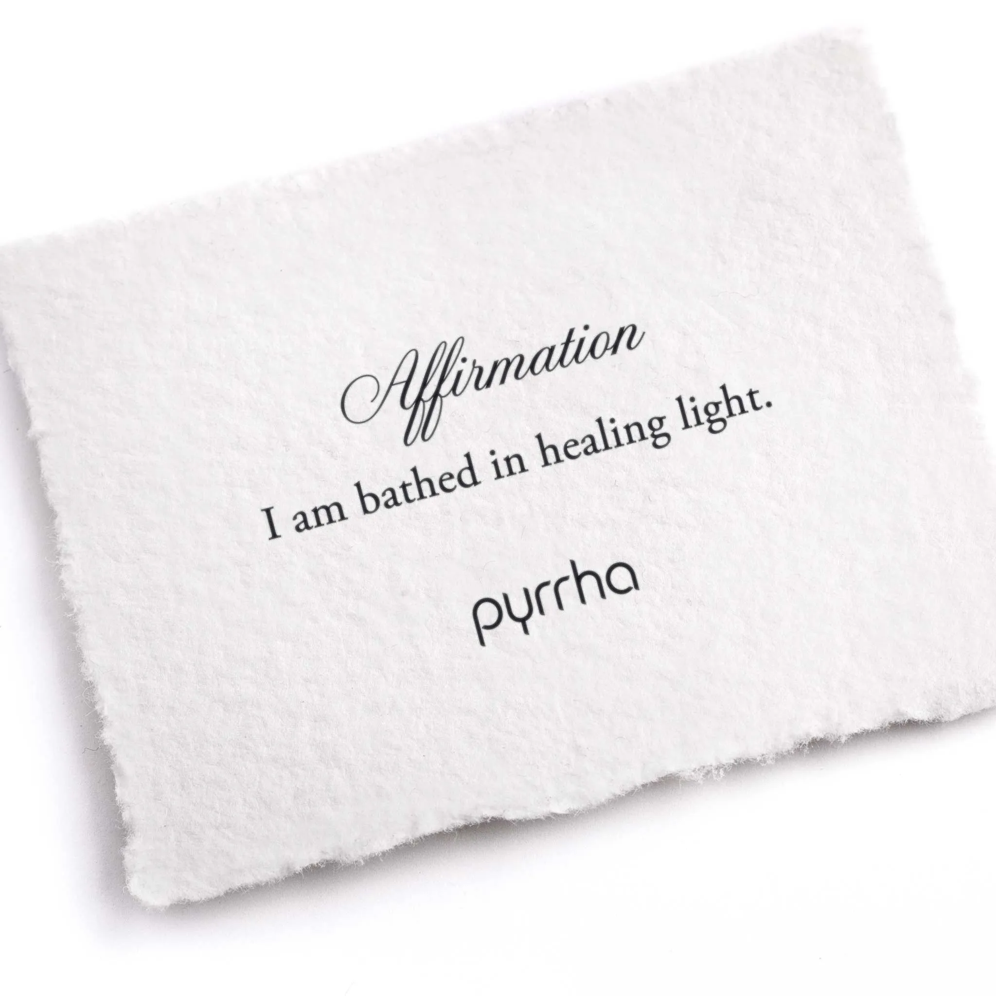 I Am Bathed In Healing Light 14K Gold Affirmation Talisman