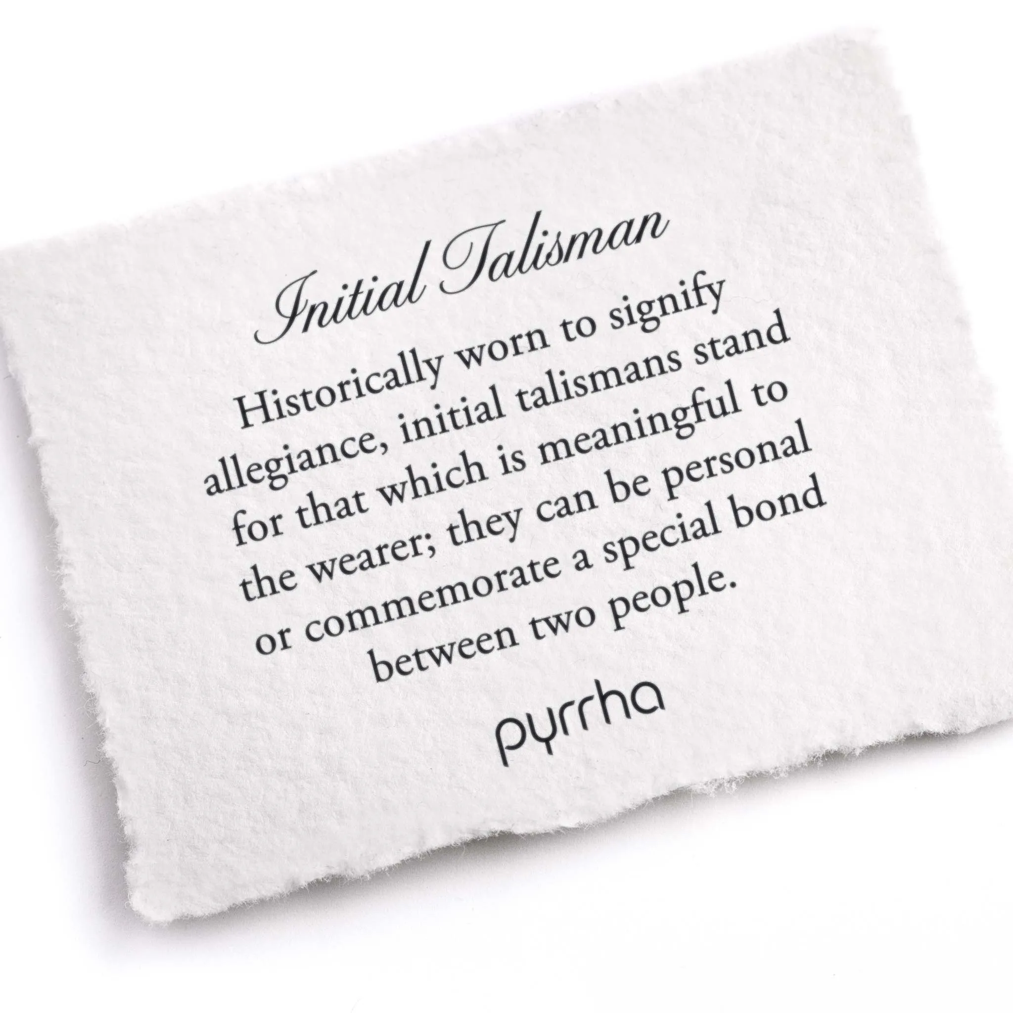 Initial K Talisman