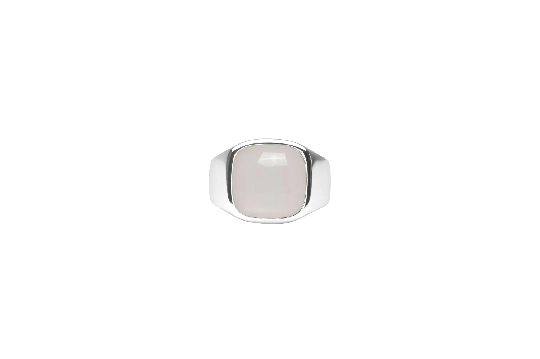 IX Cushion Moonstone Signet Ring