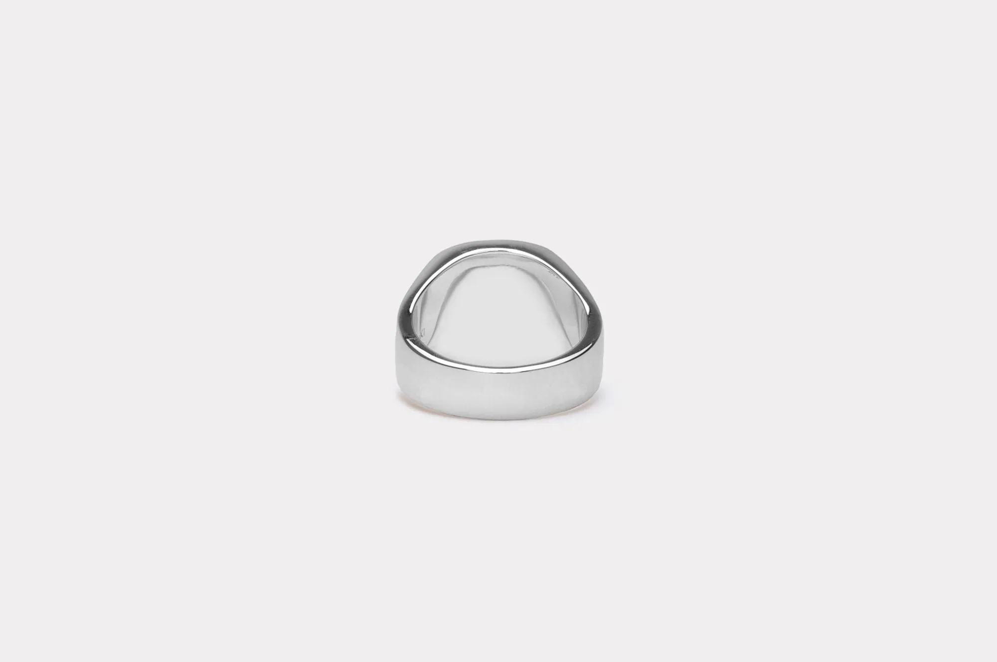 IX Cushion Signet Charoite Ring