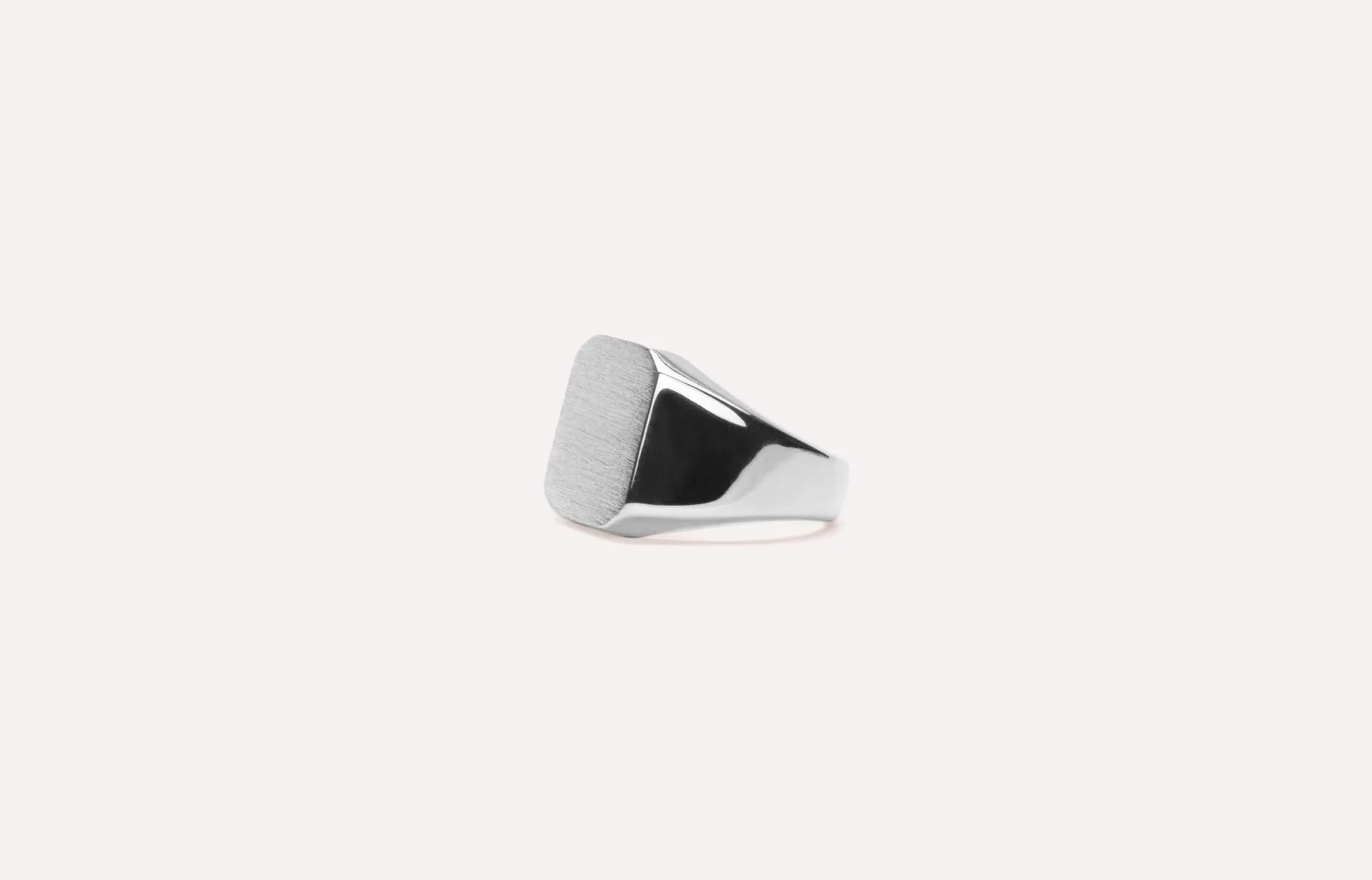 IX Octagon Signet Silver Ring