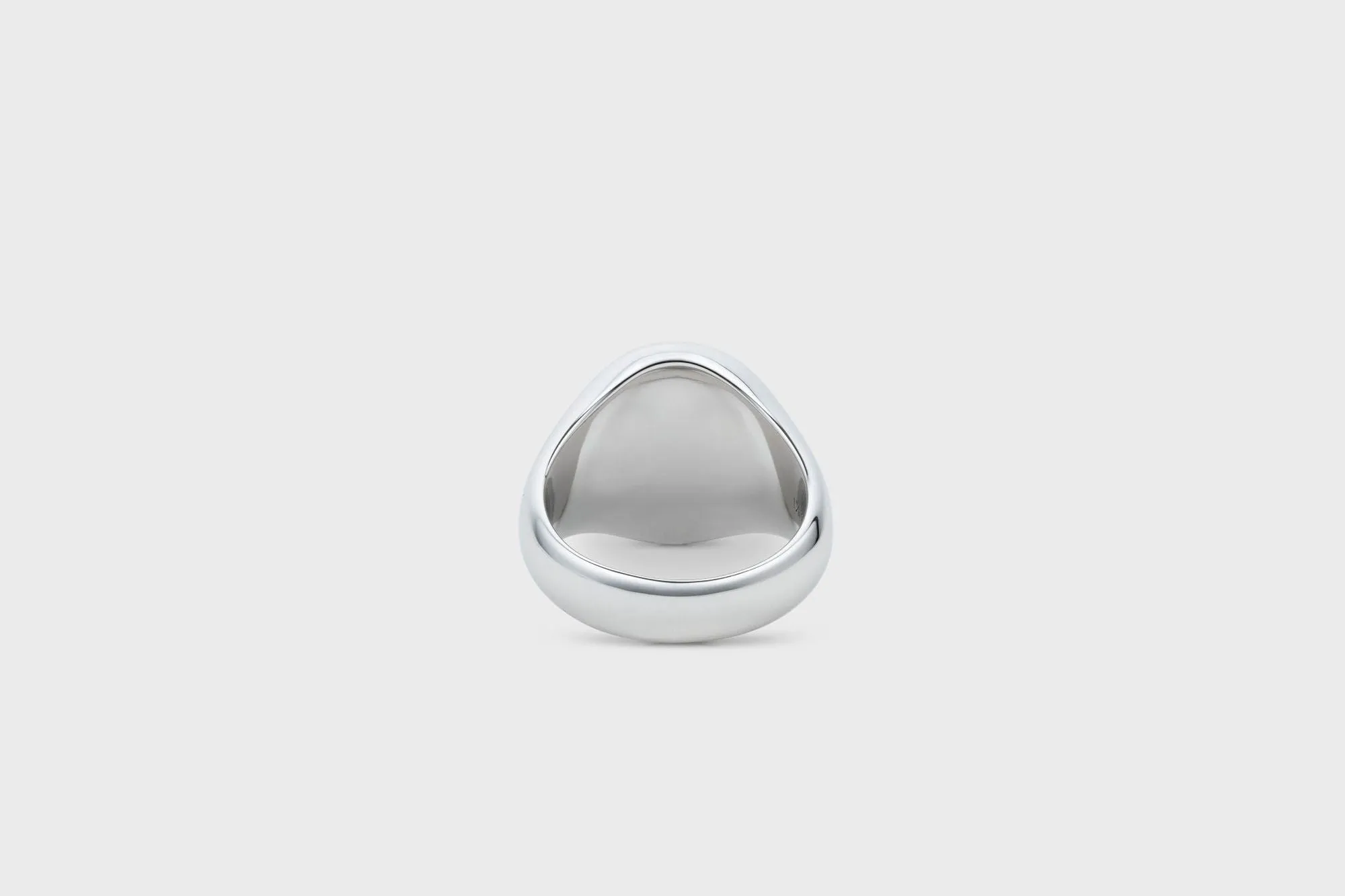 IX Oval Signet Marble Ring