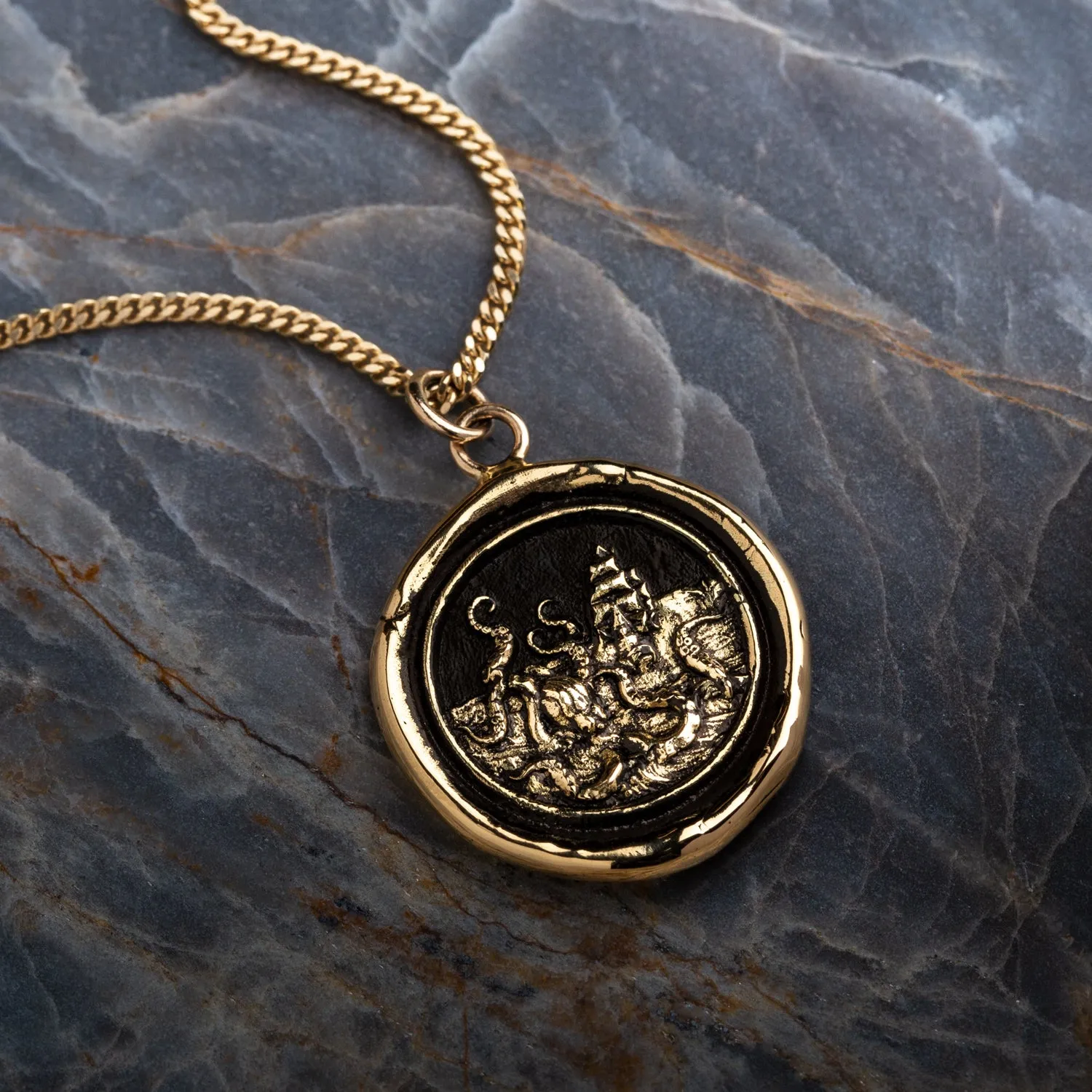 Kraken 14K Gold Signature Talisman