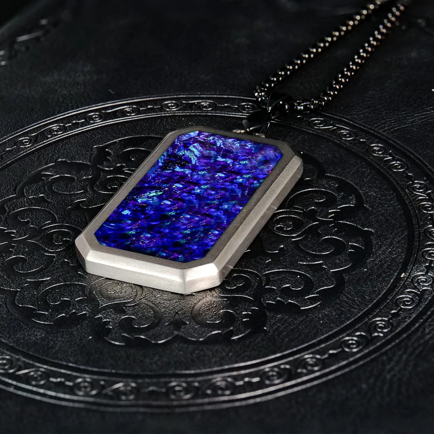 Lavender Opal Glowstone Pendant
